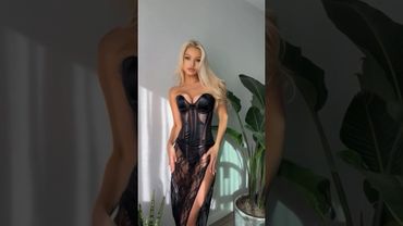 Lace black dress for tonight fashion hack #fashionstyle #hack #dress