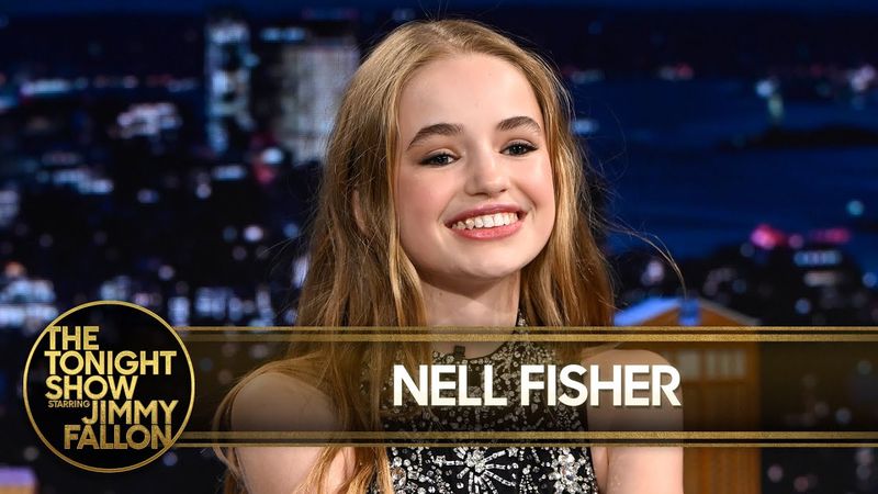 Nell Fisher Gifts Jimmy a Stranger Things "Holly the Heroic" Necklace, Teaches Him a Dance from Set