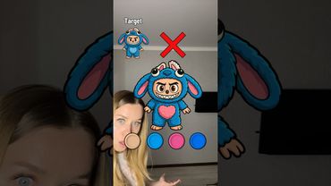 Labubu Coloring IQ🐰🩵IMPOSSIBLE😭#shorts