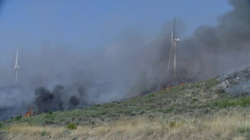 Flames and smoke rise as fire spreads in Trancoso, Portugal | AFP