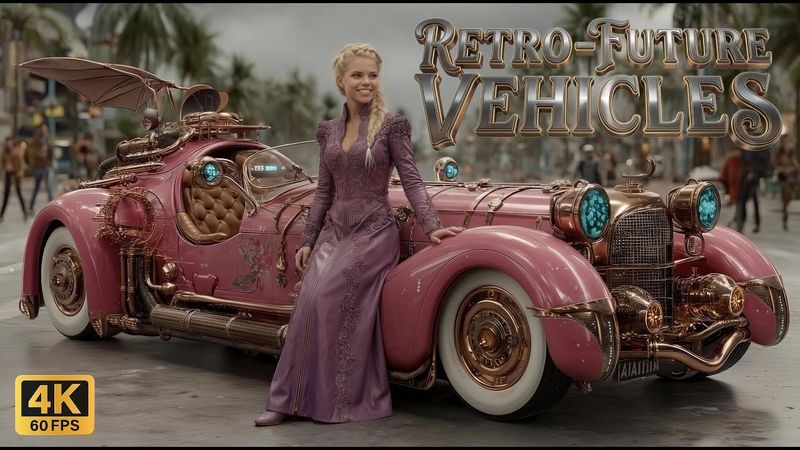 Epic-Retro Future Vehicles, Choose Your Favorite! AI Art, 4K
