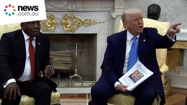 Trump fires up at reporter's Qatar jet question