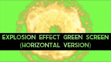 Explosion effect green screen (Horizontal version)