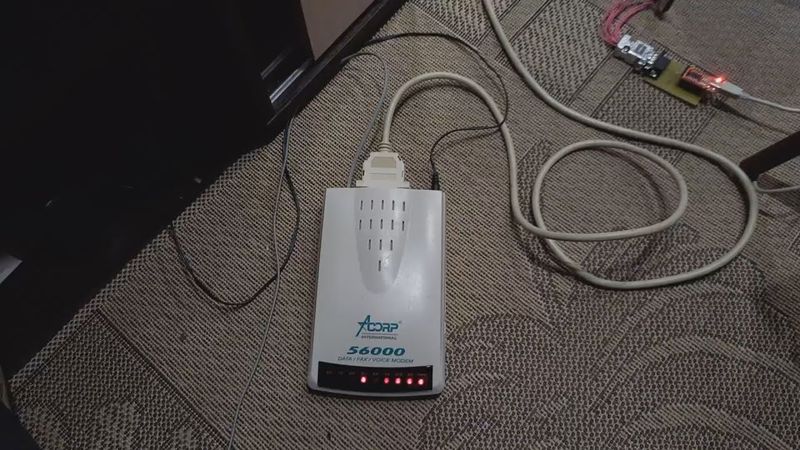 Dial-up на реальной телефонной линии (2023)