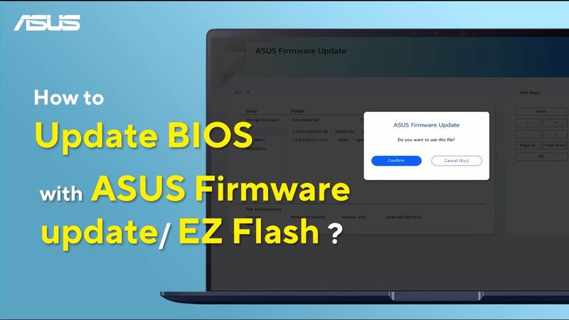 How to Update BIOS Using ASUS Firmware Update or EZ Flash?   | ASUS SUPPORT