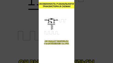 Особенность P канального транзистора в схемах @HiDev #электроника #транзистор
