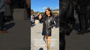 Jennifer Connelly Shines at Paris Fashion Week ✨ #jenniferconnelly #hollywood #paris