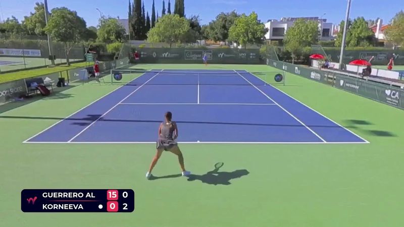 Eva Guerrero Alvarez (ESP) vs Alina Korneeva [2] (RUS) // 0-6 3-6 // W50 Evora // 2nd Round