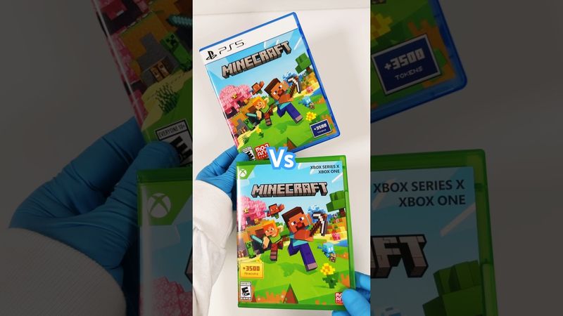 Minecraft PS5 против Xbox Series X #minecraft #xboxseriesx #ps5 #shortvideo #gaming