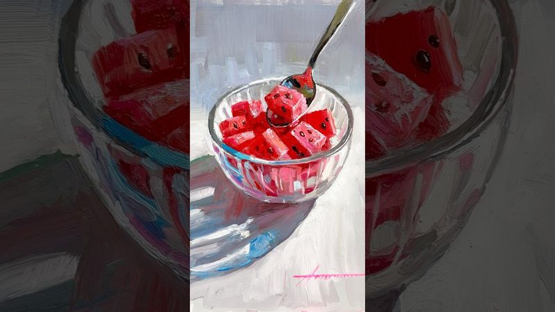 Кусочки арбуза от пятна.