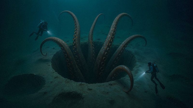 Гигантские кальмары могут объяснить, что происходит в Бермудском треугольнике