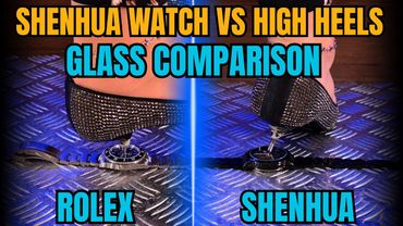 Shenhua Watch vs High Heels & Glass Comparison with Rolex ⌚👠 #fun