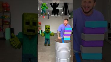 💪 Who's been playing minecraft?🟩Guess 3 ⬛️ #shorts #challenge