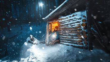 ДОБРАТЬСЯ до ИЗБЫ В ГЛУШИ - ПЕРЕЖИДАЮ МЕТЕЛЬ в ТАЙГЕ, МЕДВЕЖЬЕ МЕСТО