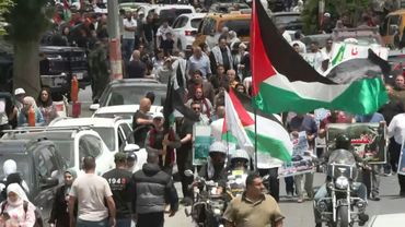 Palestinians rally in Ramallah to mark 77th 'Nakba' anniversary | AFP