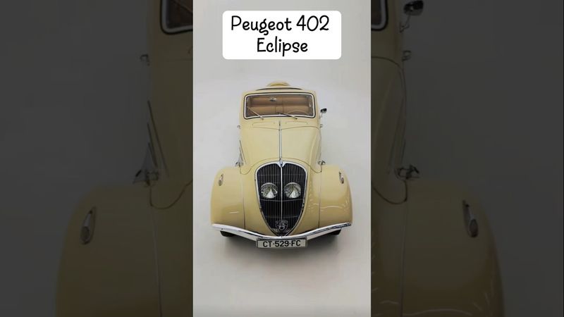 The Elegant Revolution: Unveiling the 1936 Peugeot 402 Eclipse
