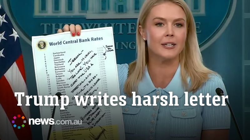 Donald Trump calls out Australia in harsh handwritten note