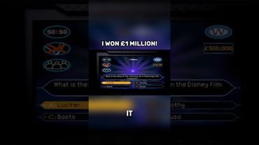 I WON £1 MILLION! #wwtbam #shorts #youtubeshorts