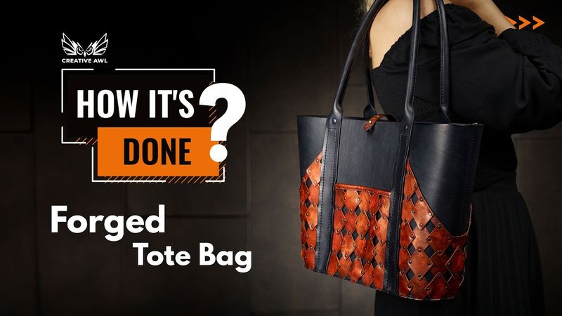 Leather  Forged Tote bag DIY