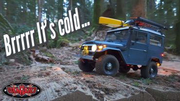 Scale off roading through frozen rain forest with RC4WD FJ40 - #rc4wd #toyota #cruiser