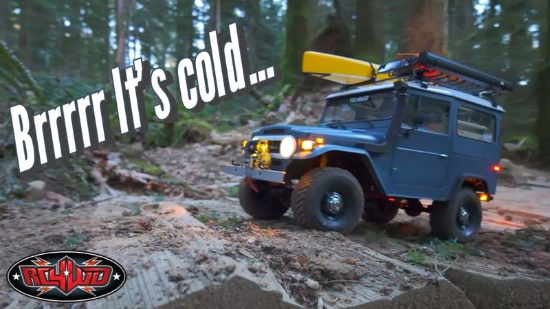 Scale off roading through frozen rain forest with RC4WD FJ40 - #rc4wd #toyota #cruiser