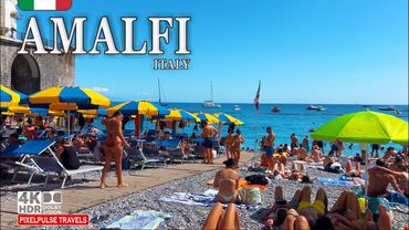 Amalfi Italy 4K Walk | Via Lorenzo D’Amalfi, Paradise Beach & Stunning Coastline