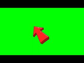 red arrow animation green screen