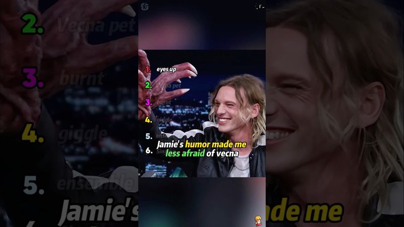 Jamie's humor made me less afraid of vecna#JamieCampbellBower #strangerthings #vecna #funny