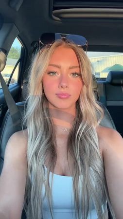 blonde girl sitting in a car #sunset #blonde #girl #car #rpmodel 