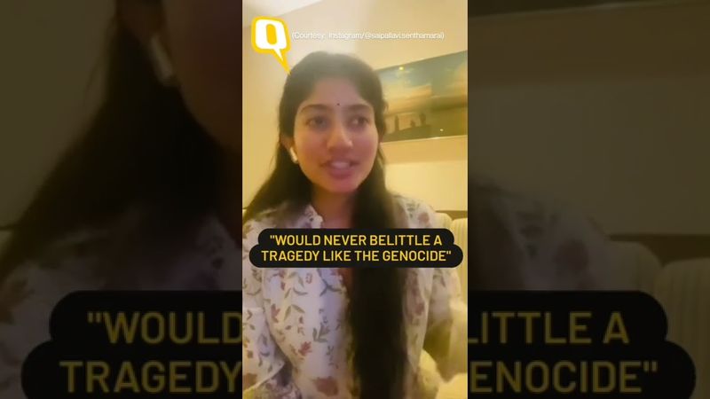Sai Pallavi Issues Clarification After Her Remarks on Kashmiri Pandits Draw Backlash