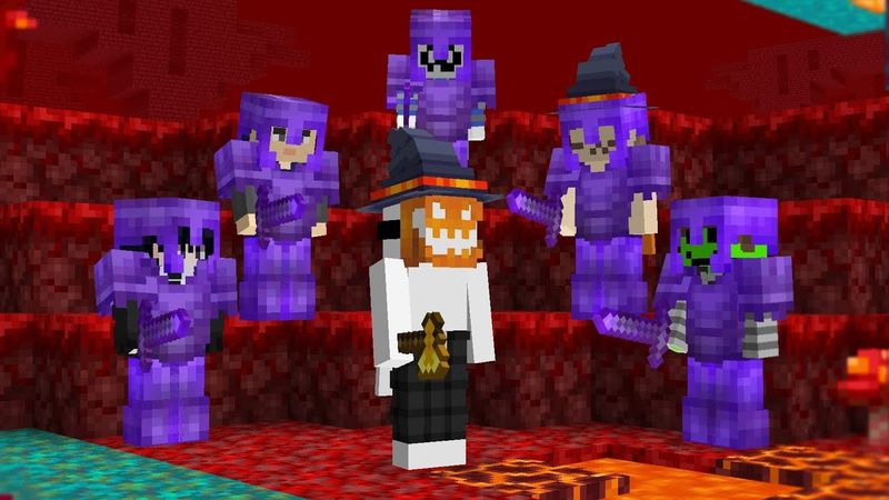 Майнкрафт Спидранер против 5 Незеритовых Охотников