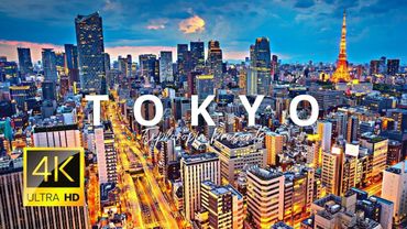 Tokyo, Japan 🇯🇵 in 4K ULTRA HD 60 FPS - 1st Largest City in The World Drone View