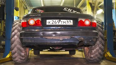 Волга + 500% к проходимости! Установка моста и колёс от грузовика. Тюнинг  ГАЗ 31105.