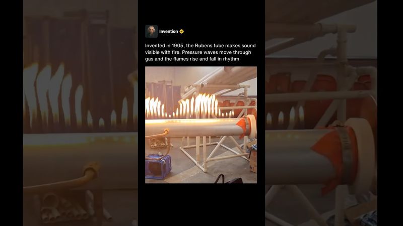 Watch Sound Turn Into Fire Waves 🎺🔥 #shorts