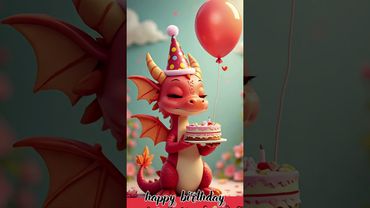 Happy Birthday to You from a Dragon🎂🎈|#ai#aivideo#dragon#birthday #shorts#viral#ytshorts #shortsfeed