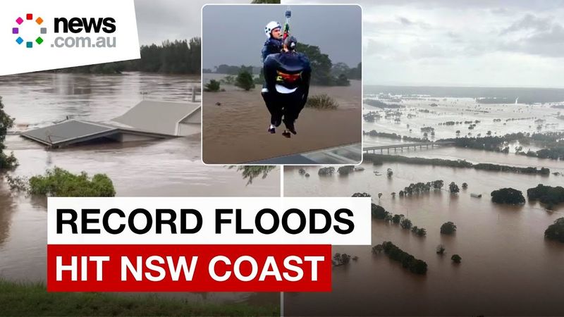 Record floods swamp NSW Mid North Coast as crisis deepens