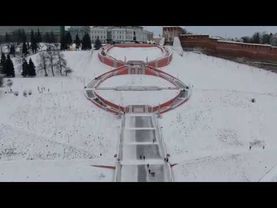 Нижний Новгород зимой с квадрокоптера