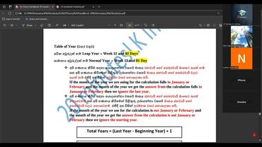 Calendar problems - දින දර්ශණ ගැටළු IQ Theory