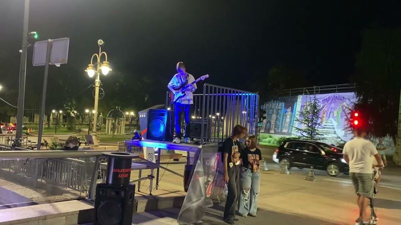 Ночное выступление. Август.