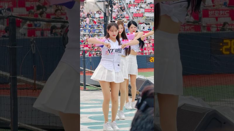 메니폼과 토끼귀로 귀여움 +100 #이서윤 #이서윤치어리더#ktwiz #kt위즈 #kt위즈치어리더