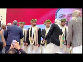 لقطات من العرس المتواضع لآل عفاش وآل دويد وآل القاضي في القاهرة