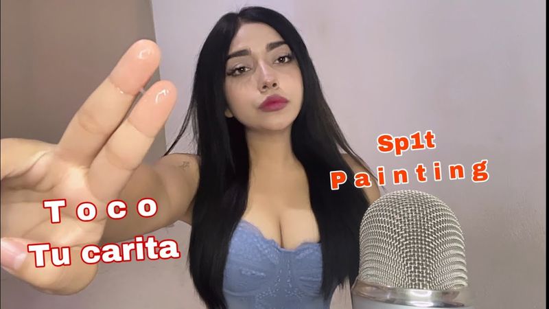 Asmr en ESPAÑOL / SP1t  P4INt1g - DUERME YAA😴