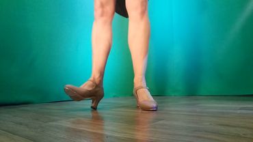 ASMR tapping feet on high heels tap dance shoes Svetlana Putintseva, machine gun