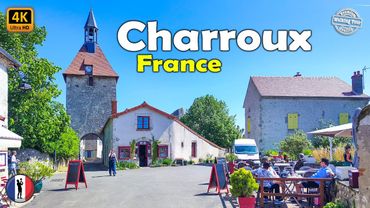 🇫🇷 СHARROUX - The Most Beautiful Village of France - 2025 Walking Tour - 4k60fps