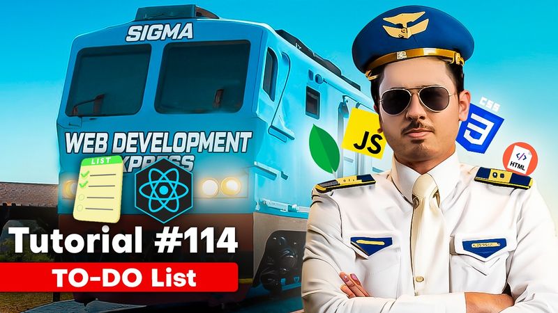 TodoList App using React, Tailwind & React Icons | Sigma Web Development Course - Tutorial #114