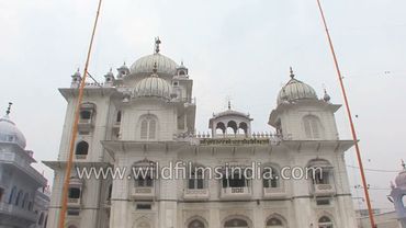 बिहार में पटना साहिब गुरुद्वारा का दृश्य।