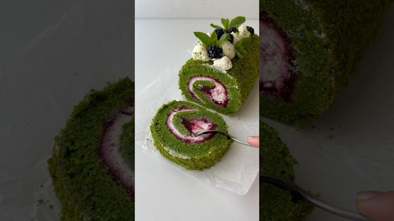 Яскравий смарагдовий рулет зі шпинату🌱😍
