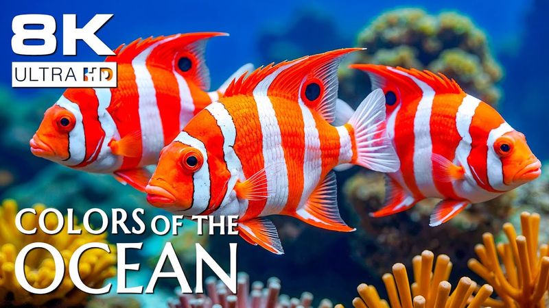 Hidden Ocean (8K ULTRA HD) 🐟 Serene Sea Creatures & Tranquil Soundscapes