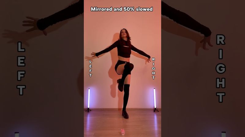 LISA x NikeSKIMS DANCE Tutorial Mirrored and 50% slowed #lisa #nike #nikeskims #lisanike