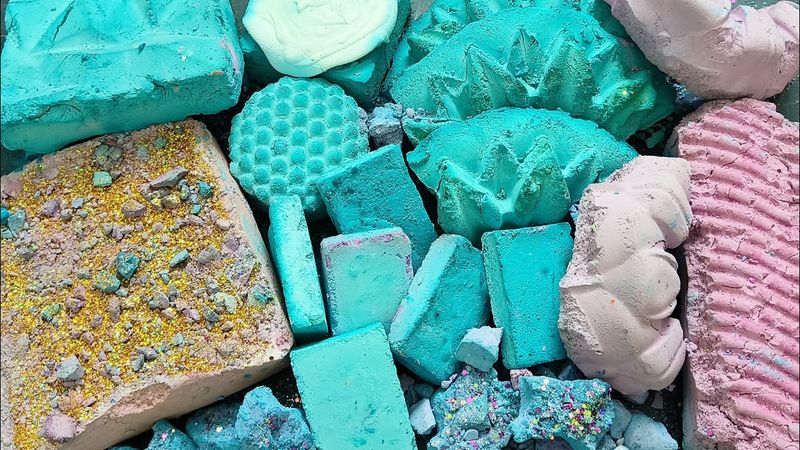 Chalk Joys | Cs pour on pebbles